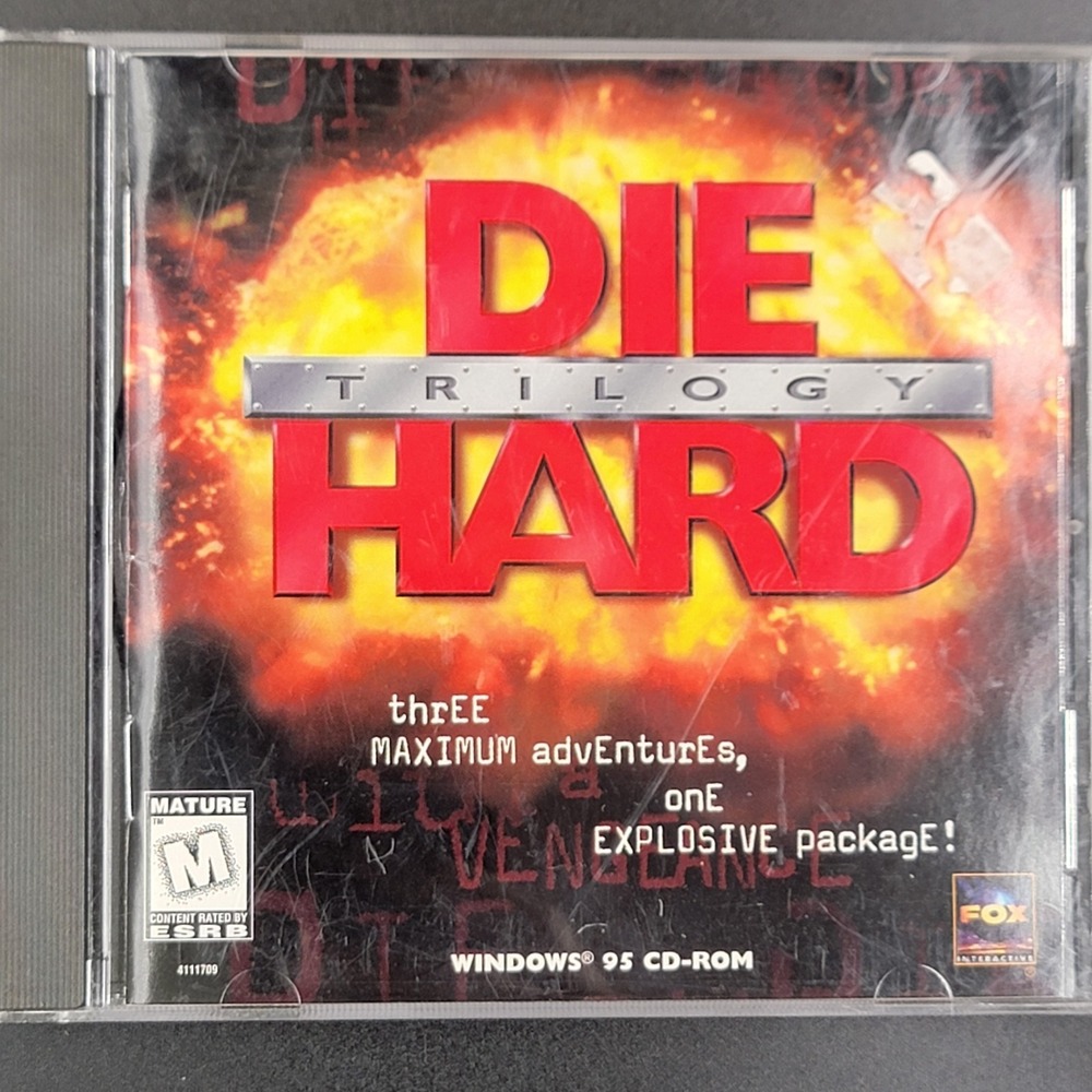 DIE HARD TRILOGY Pc Cd Rom CD Cased 90s Y2k Computer System Game